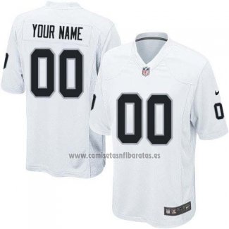 Camiseta NFL Nino Las Vegas Raiders Personalizada Blanco