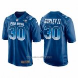 Camiseta NFL Pro Bowl Los Angeles Rams 30 Todd Gurley Ii NFC 2018 Azul