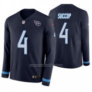 Camiseta NFL Therma Manga Larga Tennessee Titans Ryan Succop Azul