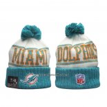 Gorro Beanie Miami Dolphins New Era Sideline Verde Blanco