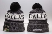 Gorro Dallas Cowboys Gris Blanco