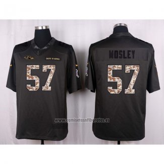 Camiseta NFL Anthracite Baltimore Ravens Mosley Apagado Salute To Service 2016 Gris