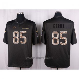 Camiseta NFL Anthracite Detroit Lions Ebron 2016 Salute To Service