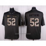 Camiseta NFL Anthracite Green Bay Packers Matthews 2016 Salute To Service