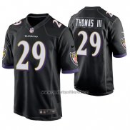 Camiseta NFL Game Baltimore Ravens Earl Thomas III Negro