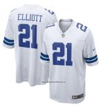 Camiseta NFL Game Dallas Cowboys Ezekiel Elliott Blanco