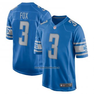 Camiseta NFL Game Detroit Lions Jack Fox Azul