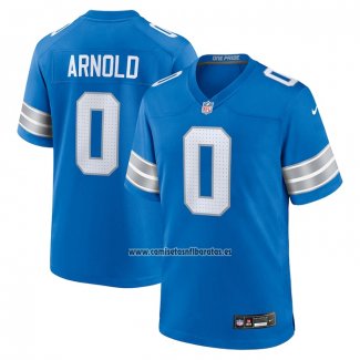 Camiseta NFL Game Detroit Lions Terrion Arnold 2024 NFL Draft First Round Pick Azul