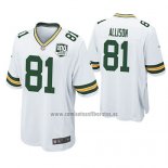 Camiseta NFL Game Green Bay Packers Geronimo Allison Blanco 100th Anniversary