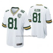 Camiseta NFL Game Green Bay Packers Geronimo Allison Blanco 100th Anniversary