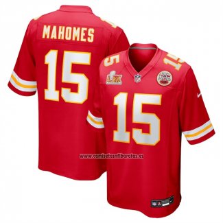 Camiseta NFL Game Kansas City Chiefs Patrick Mahomes Super Bowl LIX Rojo