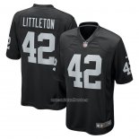 Camiseta NFL Game Las Vegas Raiders Cory Littleton Negro