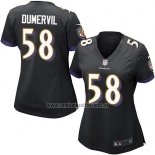 Camiseta NFL Game Mujer Baltimore Ravens Dumervil Negro