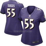 Camiseta NFL Game Mujer Baltimore Ravens Suggs Violeta