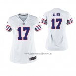 Camiseta NFL Game Mujer Bills Josh Allen Throwback Blanco