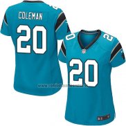 Camiseta NFL Game Mujer Carolina Panthers Coleman Azul