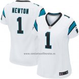 Camiseta NFL Game Mujer Carolina Panthers Newton Blanco
