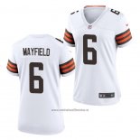 Camiseta NFL Game Mujer Chicago Bears Baker Mayfield Blanco
