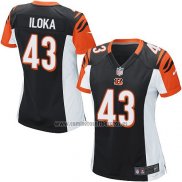 Camiseta NFL Game Mujer Cincinnati Bengals Iloka Negro