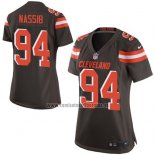 Camiseta NFL Game Mujer Cleveland Browns Carl Nassib Marron