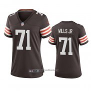 Camiseta NFL Game Mujer Cleveland Browns Jedrick Wills Marron