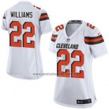 Camiseta NFL Game Mujer Cleveland Browns Williams Blanco