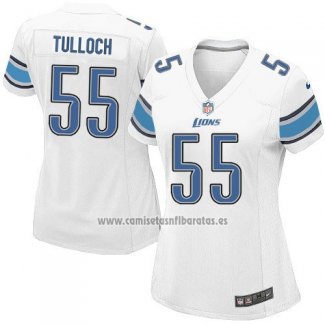 Camiseta NFL Game Mujer Detroit Lions Tulloch Blanco