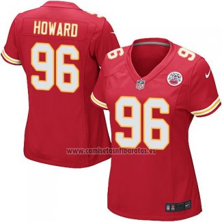 Camiseta NFL Game Mujer Kansas City Chiefs Howard Rojo