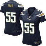 Camiseta NFL Game Mujer Los Angeles Chargers Seau Negro