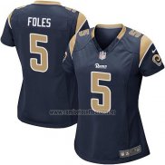 Camiseta NFL Game Mujer Los Angeles Rams Foles Negro