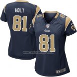 Camiseta NFL Game Mujer Los Angeles Rams Holt Negro