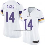 Camiseta NFL Game Mujer Minnesota Vikings Diggs Blanco