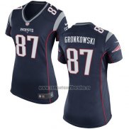 Camiseta NFL Game Mujer New England Patriots Gronkowski Negro