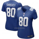 Camiseta NFL Game Mujer New York Giants Jeremy Shockey Retired Azul