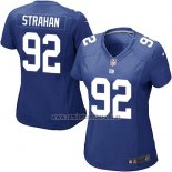 Camiseta NFL Game Mujer New York Giants Strahan Azul