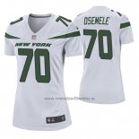 Camiseta NFL Game Mujer New York Jets Kelechi Osemele Blanco