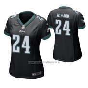 Camiseta NFL Game Mujer Philadelphia Eagles Jordan Howard Negro