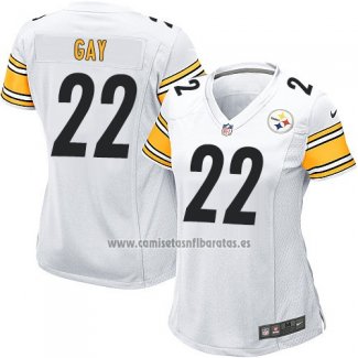 Camiseta NFL Game Mujer Pittsburgh Steelers Gay Blanco