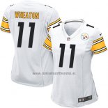 Camiseta NFL Game Mujer Pittsburgh Steelers Wheaton Blanco