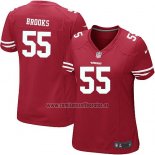 Camiseta NFL Game Mujer San Francisco 49ers Brooks Rojo