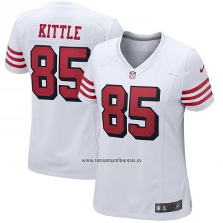 Camiseta NFL Game Mujer San Francisco 49ers George Kittle Alterno Blanco