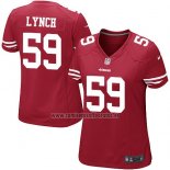 Camiseta NFL Game Mujer San Francisco 49ers Lynch Rojo