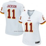 Camiseta NFL Game Mujer Washington Commanders Jackson Blanco