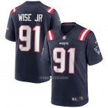 Camiseta NFL Game New England Patriots Deatrich Wise Jr. Azul