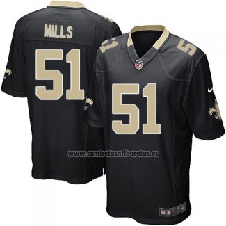Camiseta NFL Game New Orleans Saints Mills Negro