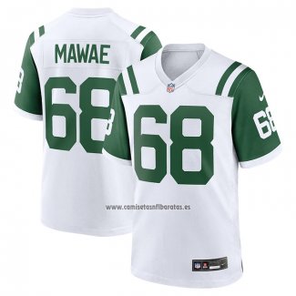 Camiseta NFL Game New York Jets Kevin Mawae Classic Alterno Retired Blanco