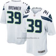 Camiseta NFL Game Nino Seattle Seahawks Browner Blanco