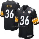 Camiseta NFL Game Pittsburgh Steelers Bettis Negro