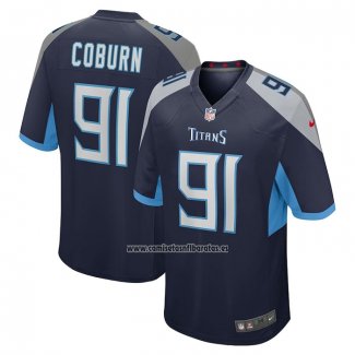 Camiseta NFL Game Tennessee Titans Keondre Coburn Azul