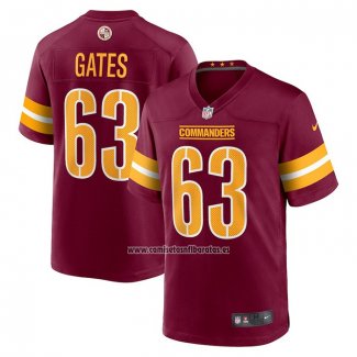 Camiseta NFL Game Washington Commanders Nick Gates Rojo